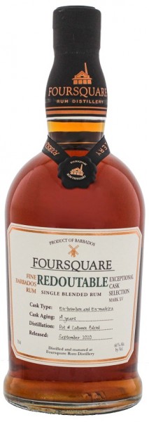 Foursquare Redoutable 14 Jahre Rum 0,7 Liter 61%