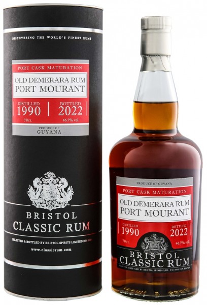 Bristol Port Mourant Guyana 1990-2022 Port Finish Rum 0,7 Liter 46,7%