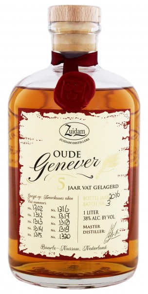 Zuidam Oude Genever 5YO 1 Liter 38%