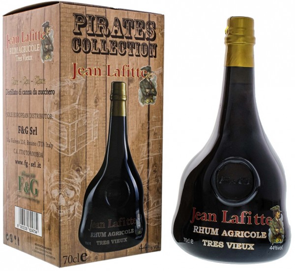 Pirate Collection Jean Lafitte Tres Vieux Agricole Rhum 0,7 Liter 44%