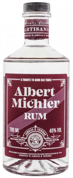 Michler's Jamaica & Trinidad White Rum Artisanal 0,7 Liter 40%