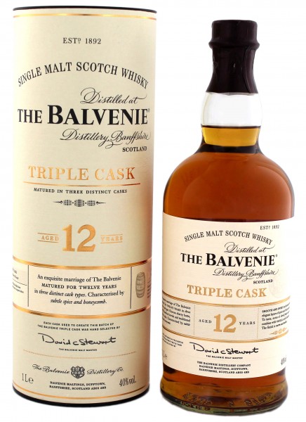 Balvenie 12YO Triple Cask Malt Whisky 1Liter 40%