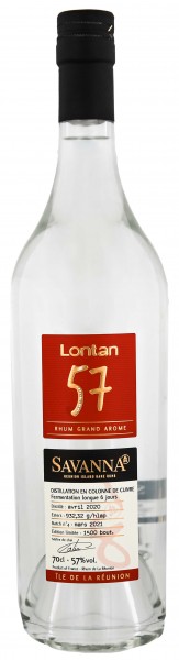 Savanna Lontan Grand Arome Blanc Agricole Rhum 0,7 Liter 57%