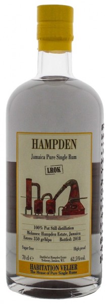 Habitation Velier Hampden LROK Jamaica Pure Single Rum 0,7 Liter 62,5%