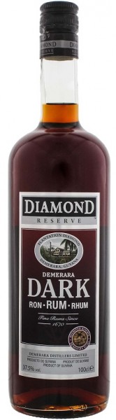 Diamond Reserve Dark Rum 1 Liter 37,5%