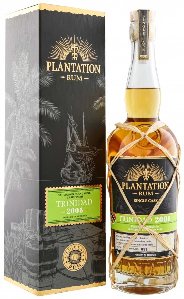 Plantation Trinidad 2008/ 2022 Sauvignon Blanc Wine Cask Finish Rum 0,7 Liter 48,1%