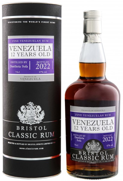 Bristol Venezuela 12YO 2022 Rum 0,7 Liter 47%