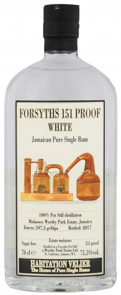 Habitation Velier Worthy Park Forsyths 151 Proof Jamaican Pure Rum 0,7 Liter 75,5%