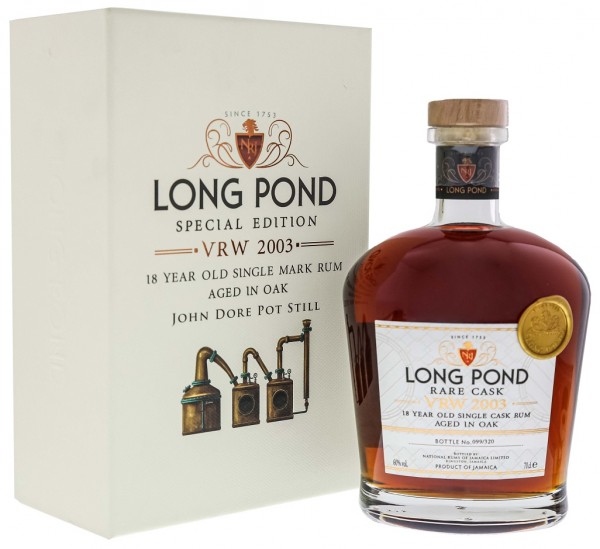 Long Pond Rare Cask VRW 2003 18YO Single Cask Rum 0,7 Liter 60%