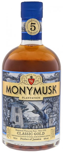 Monymusk Plantation 5YO Classic Gold Rum 0,7 Liter 40%