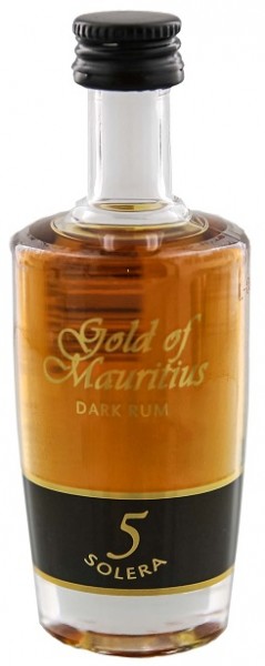 Gold of Mauritius Solera 5 Dark Rum 0,05 Liter 40%