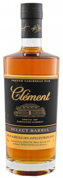 Clément Vieux Select Barrel Rum 0,7 Liter 40%