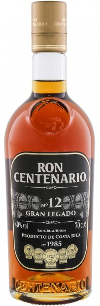 Centenario 12YO Gran Legado Rum 0,7 Liter 40%