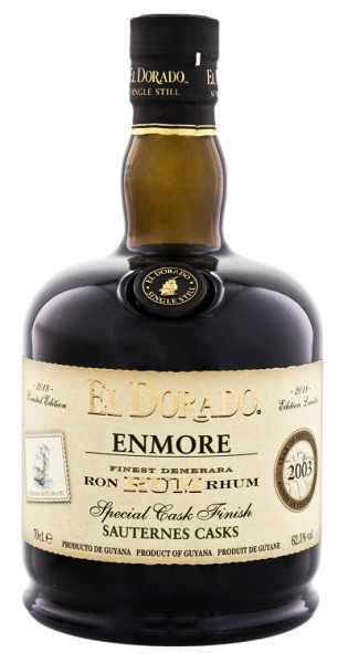 El Dorado Enmore 2003/2018 Sauternes Special Cask Finish Rum 0,7 Liter 62,3%