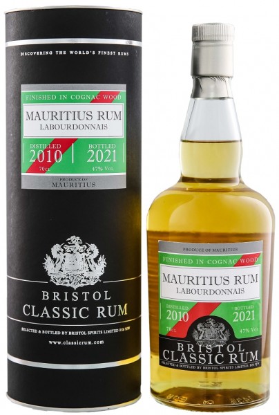 Bristol Mauritius Labourdonnais 2010-2021 Cognac Finish Rum 0,7 Liter 47%
