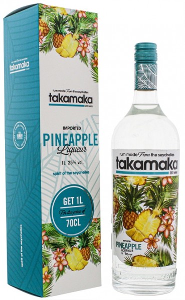 Takamaka Pineapple (Ananas) Likör 1 Liter 25%
