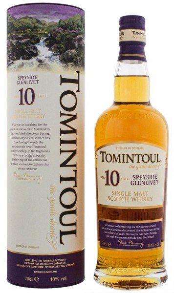Tomintoul 10YO Single Malt Scotch Whisky 0,7 Liter 40%
