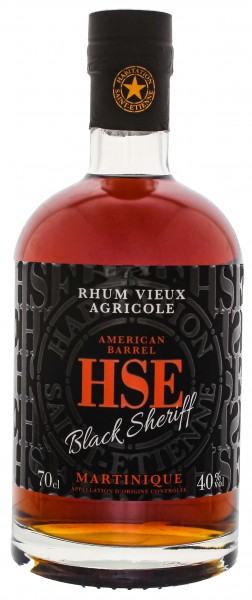 HSE Vieux Black Sheriff Agricole Rhum 0,7 Liter 40%