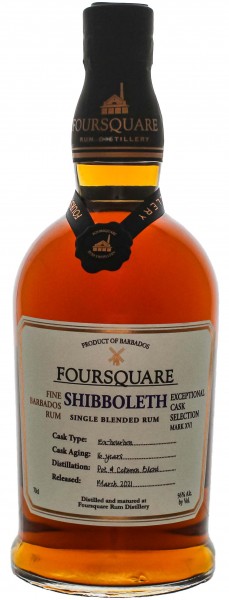 Foursquare 16YO Shibboleth Rum 0,7 Liter 56%