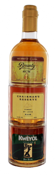 St. Lucia Stackables Golden Rum 3 x 0,25 Liter 40% - (700ML)
