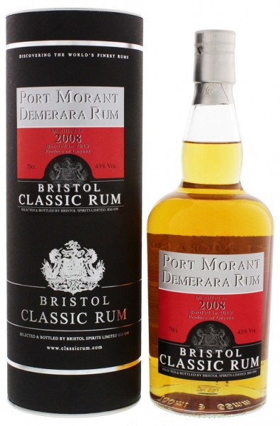 Bristol Port Morant Guyana 2008/2019 Demerara Rum 0,7 Liter 43%