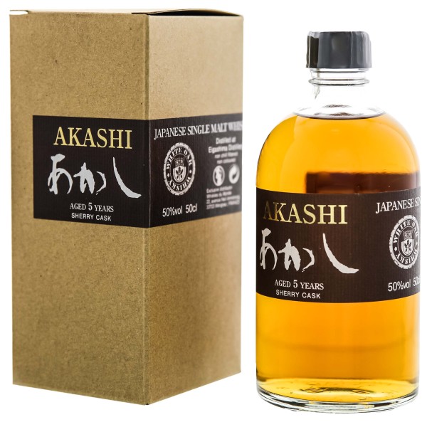 Akashi 5YO Sherry Cask Whisky 0,5 Liter 50%